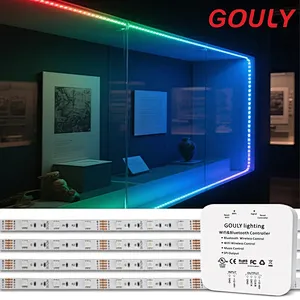 DC12V Custom Waterproof 6mm Ultra-Narrow Mini RGB Color-Changing LED Strip Lights